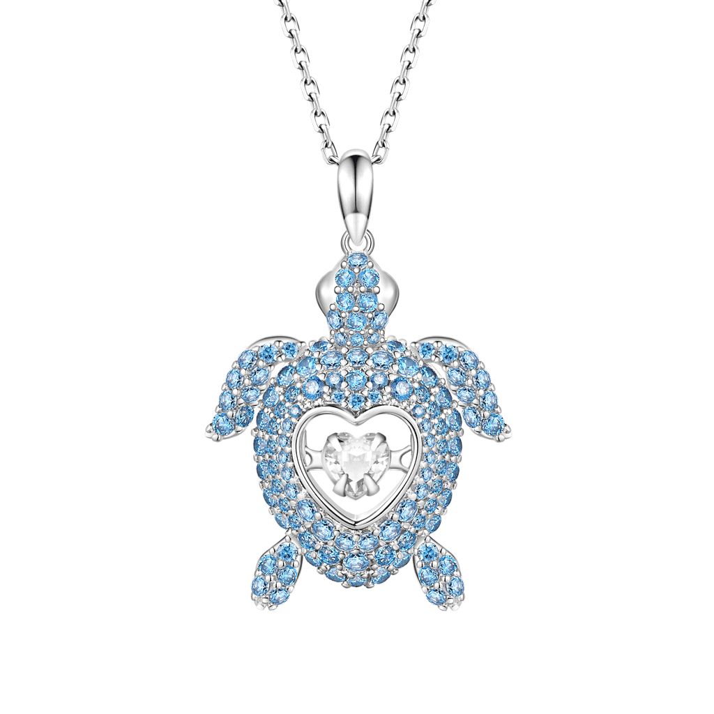 Collar Corazón Danzante Tortuga