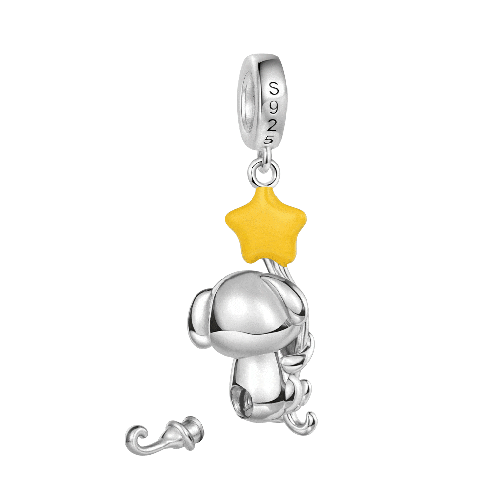 Colgante de cenizas de urna para perro