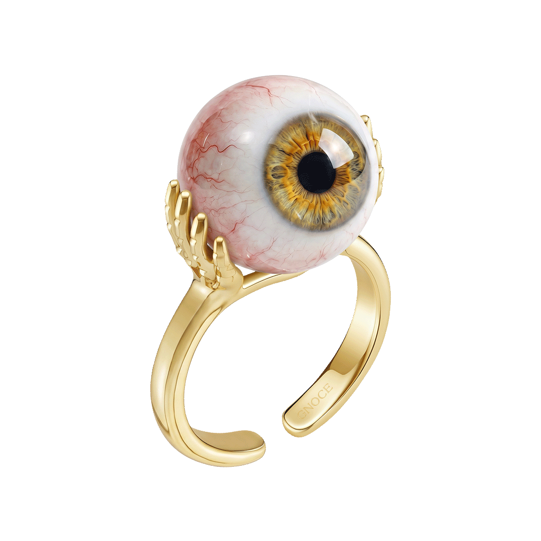 Anillo de Ojo de Mano Esqueleto