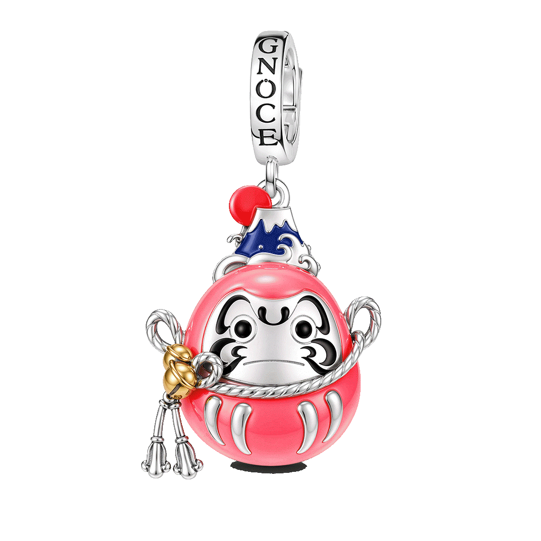 Amuleto colgante colgante de muñeca Daruma japonesa
