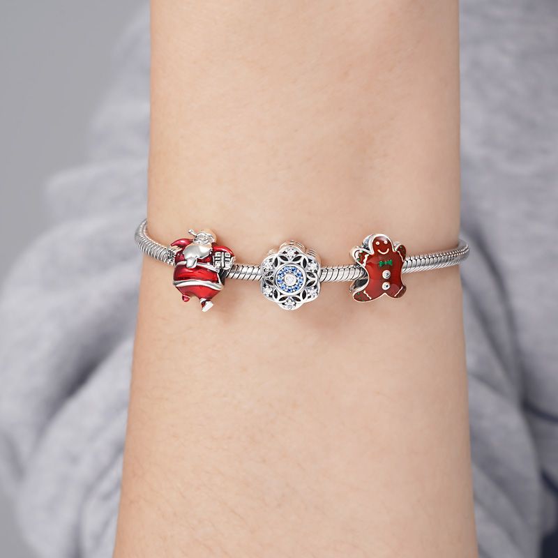 Charm Colgante Copos de Nieve
