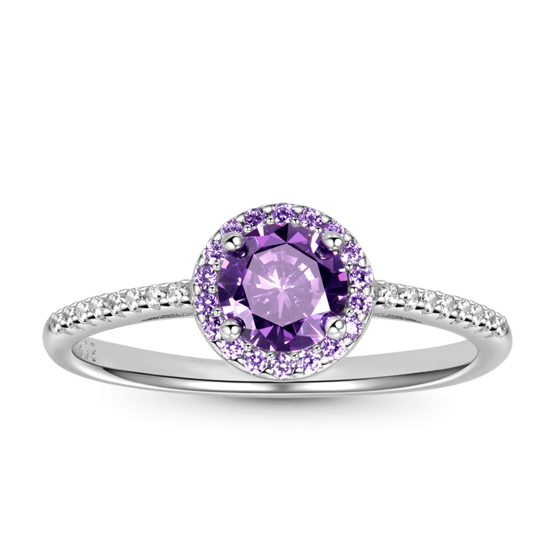 Anillo Redondo Púrpura