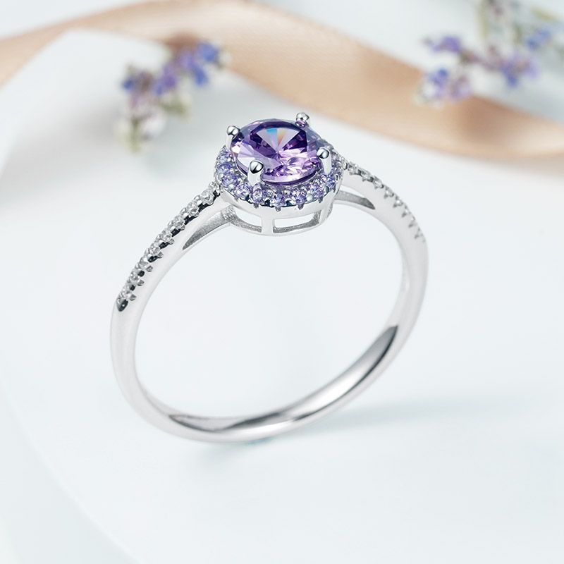 Anillo Redondo Púrpura