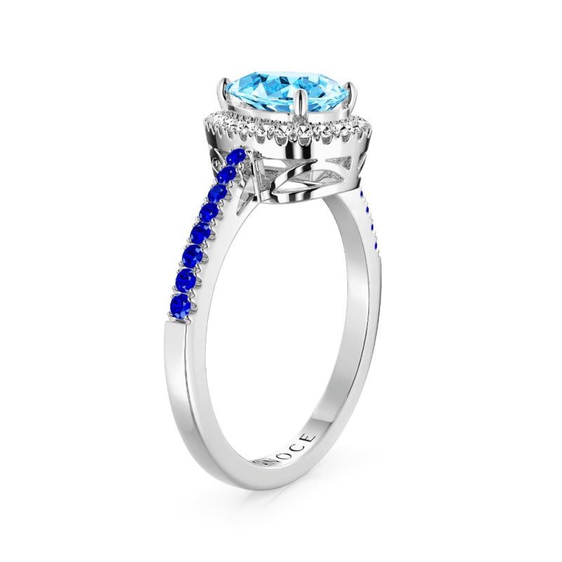 Anillo Lágrima Azul