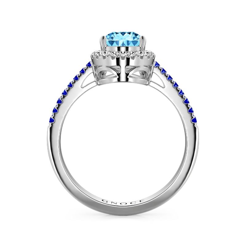 Anillo Lágrima Azul