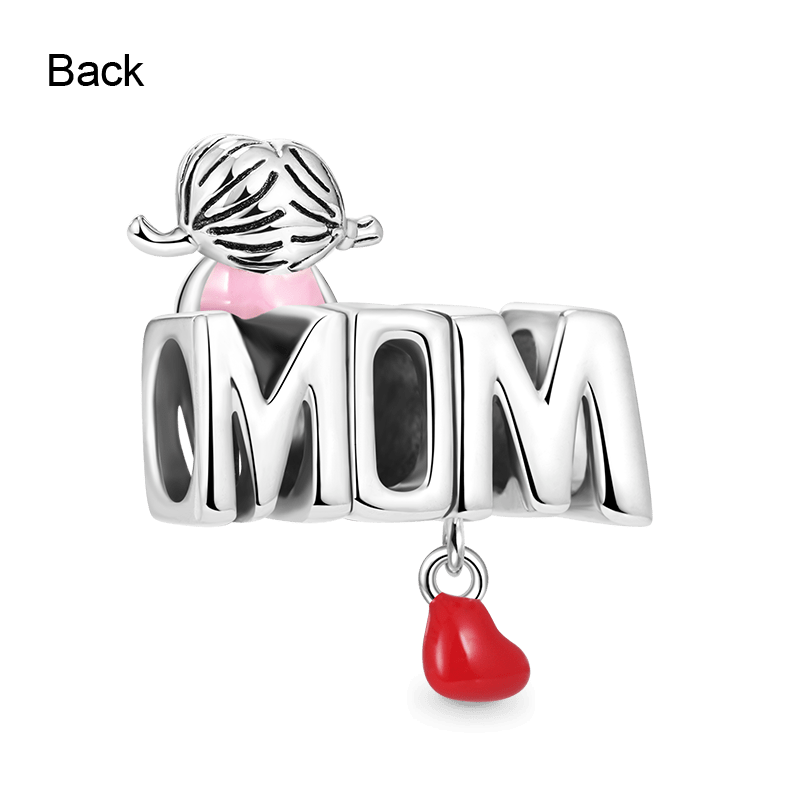 Charm Colgante de Letra Mom