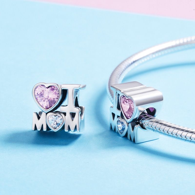 Charm Colgante I Love Mom
