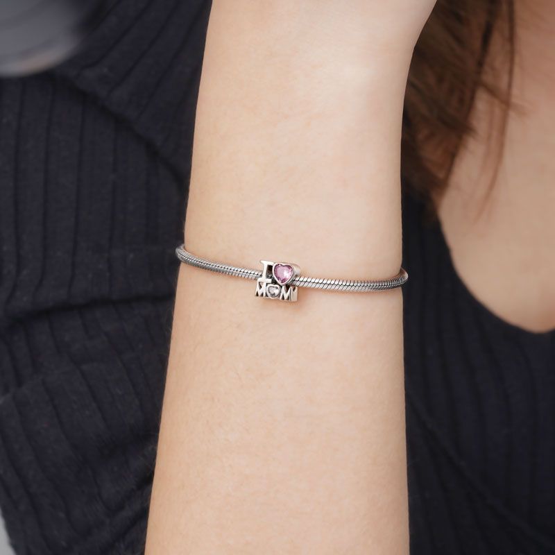 Charm Colgante I Love Mom