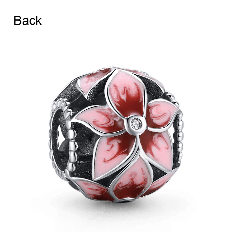 Charm Colgante Flor Rosa