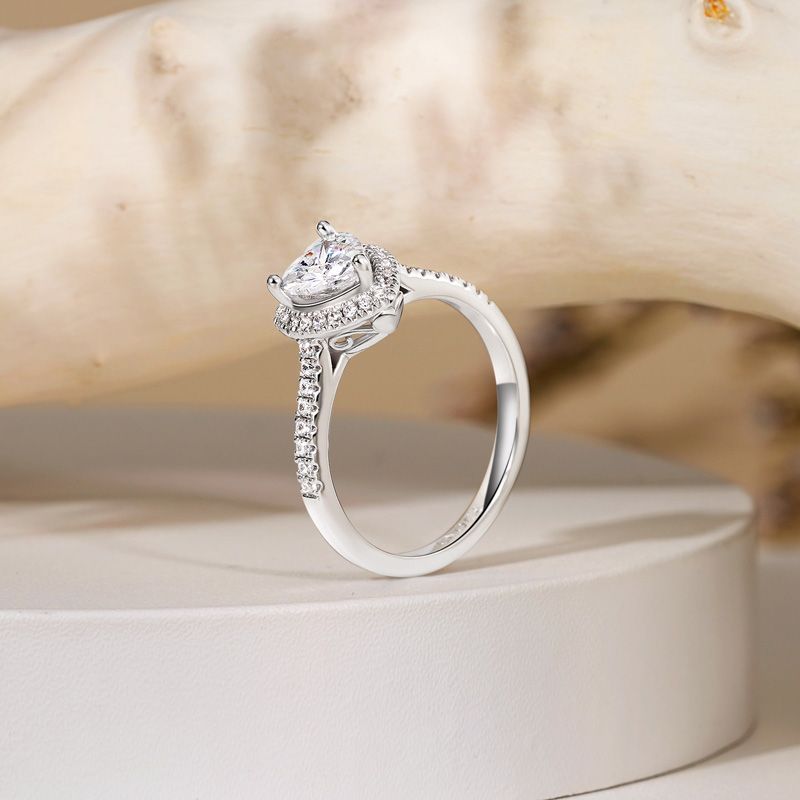 Anillo Corazón Brillante