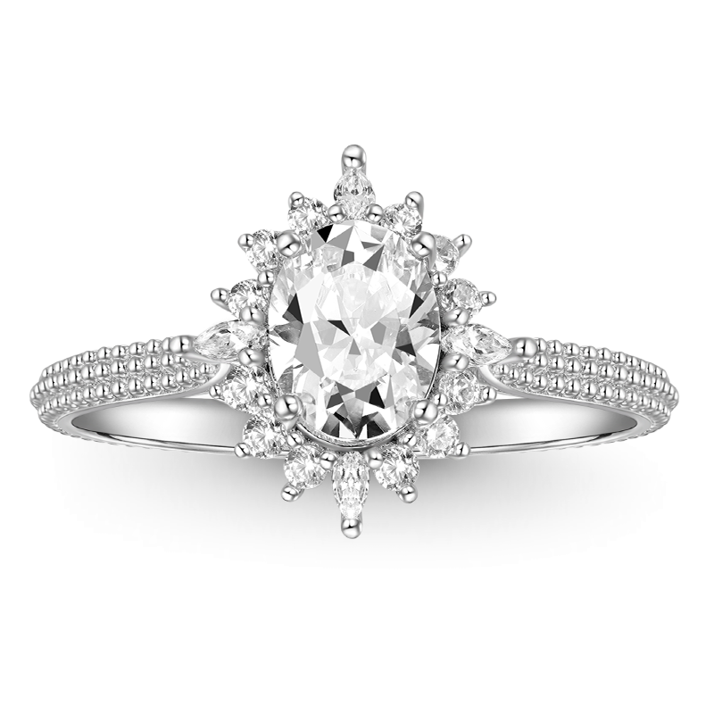 Anillo de Compromiso Ovalado