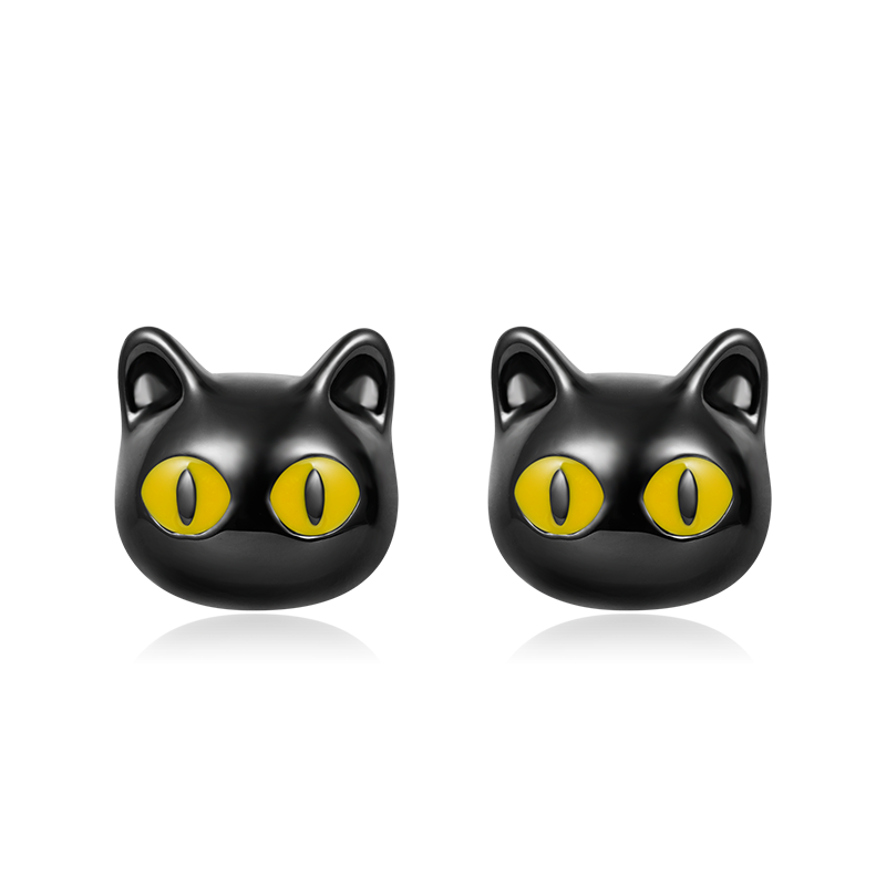 Pendientes de Gato Negro