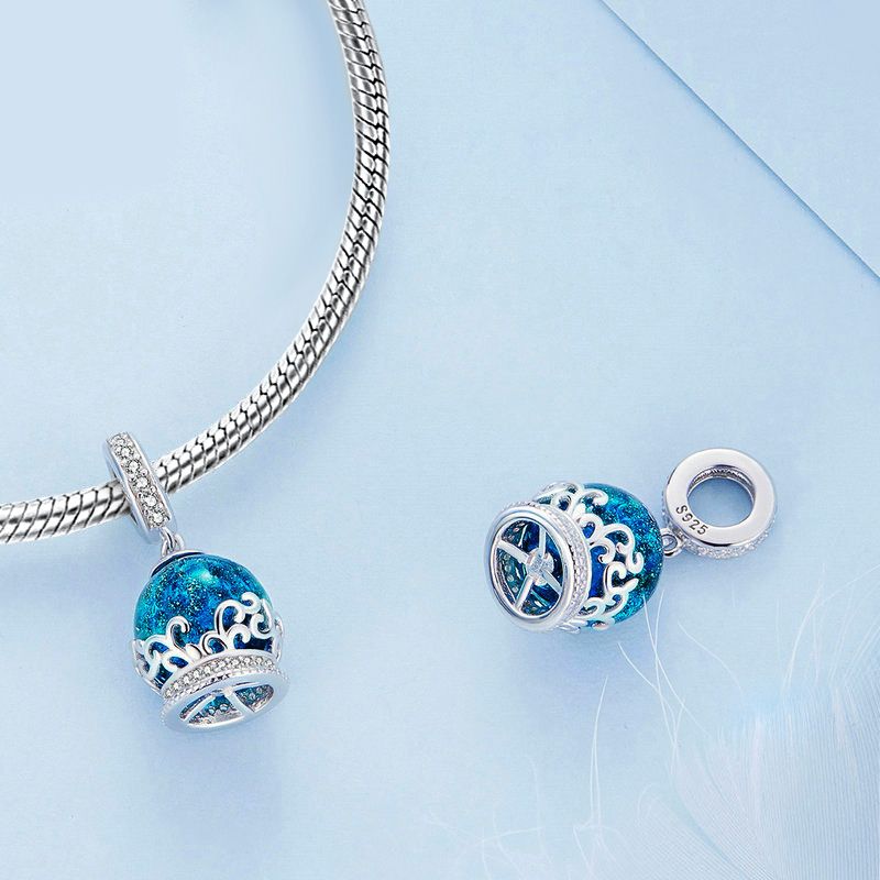 Colgante Bola de Fantasía Azul