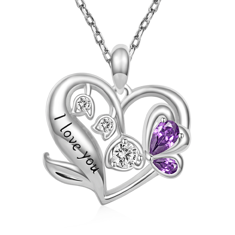 Collar Corazón Flor