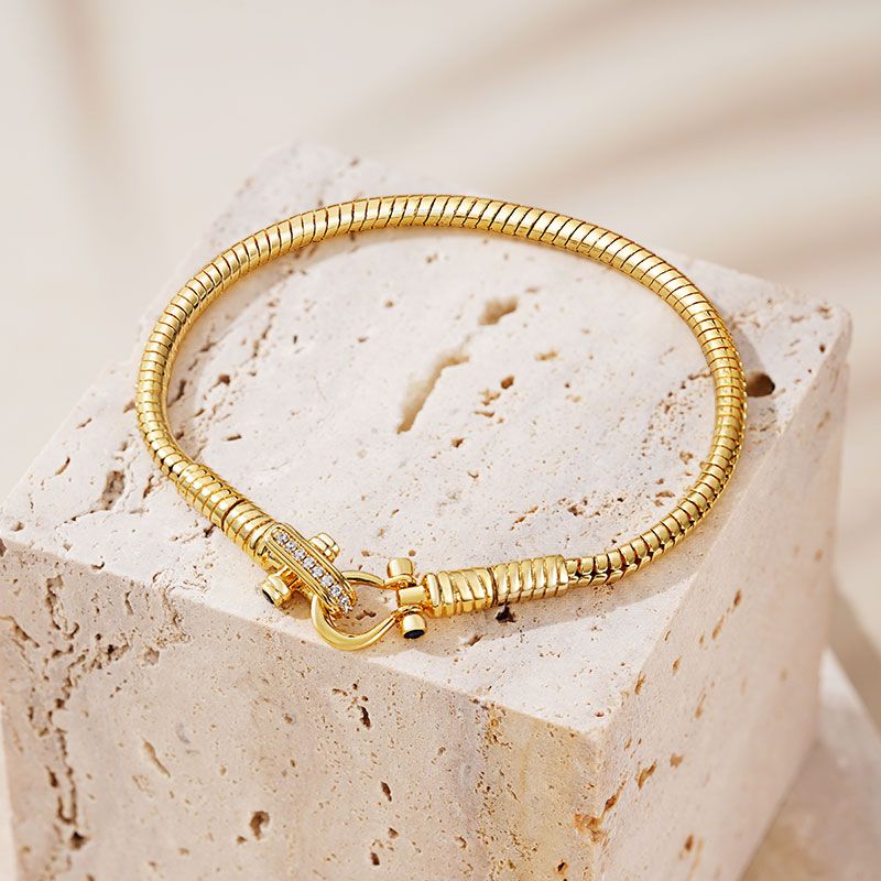 Pulsera de hebilla plegable tipo serpiente