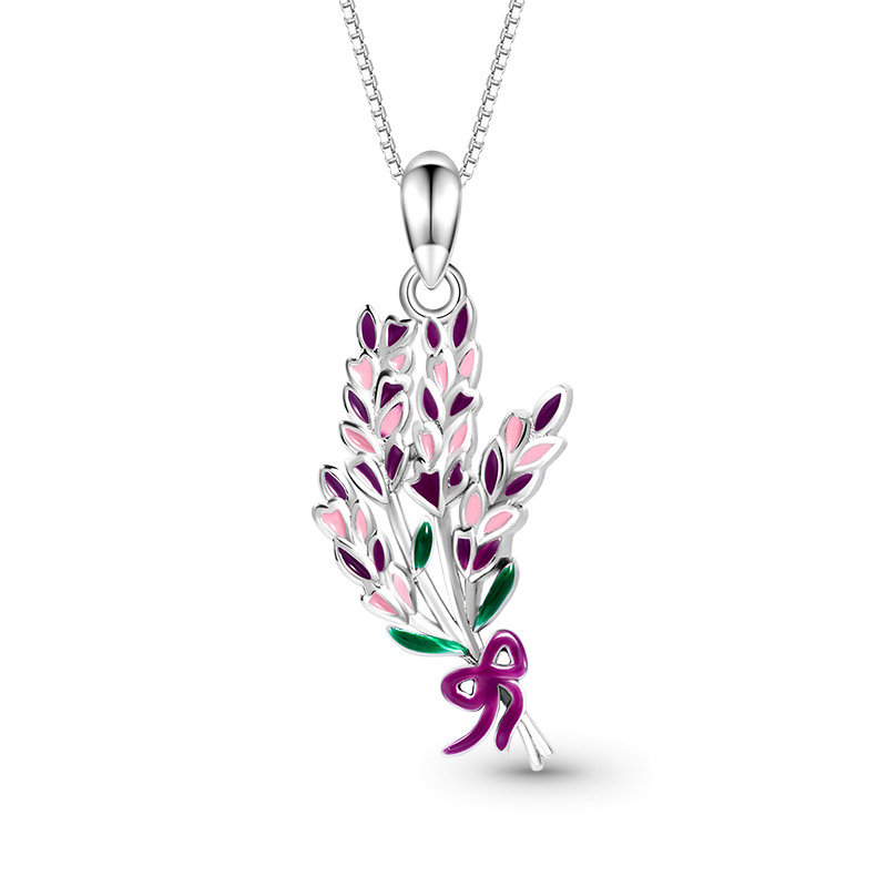 Collar Flor Lavanda