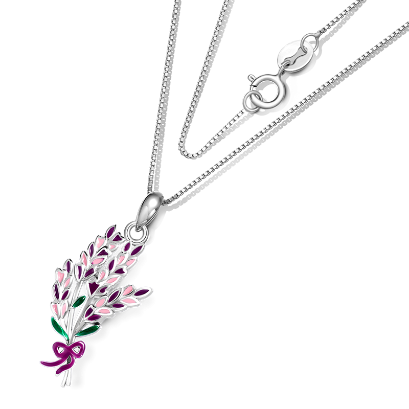 Collar Flor Lavanda