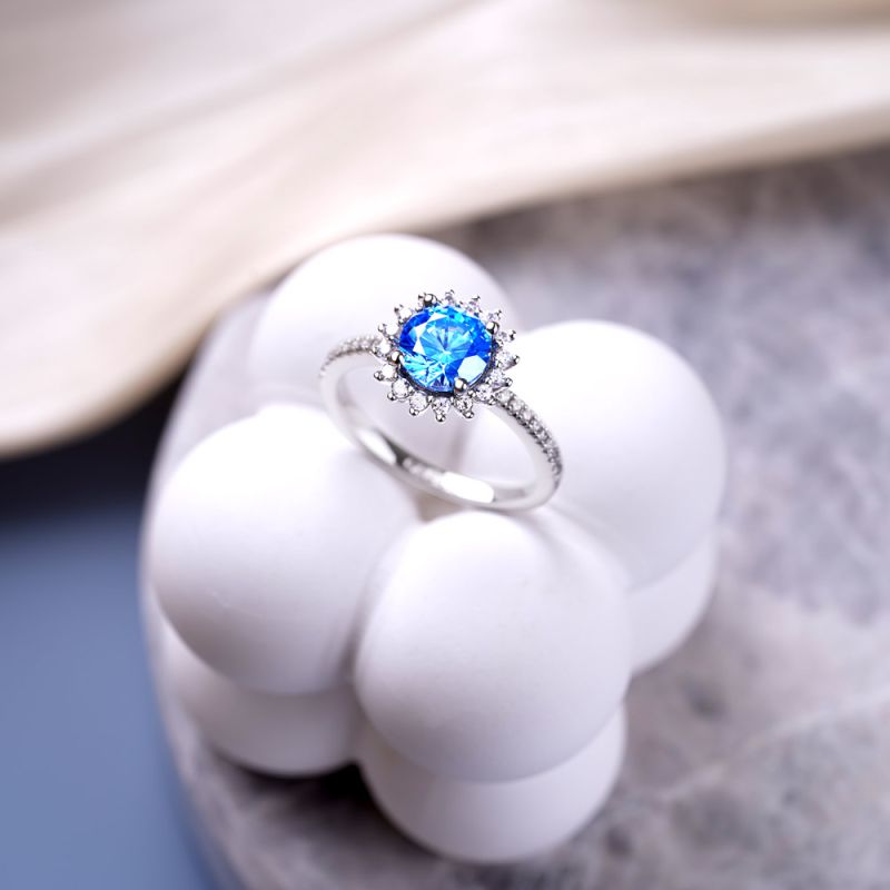 Anillo De Compromiso Talla Redonda