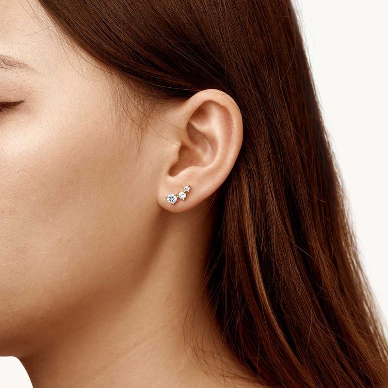 Pendientes De Tres Piedras