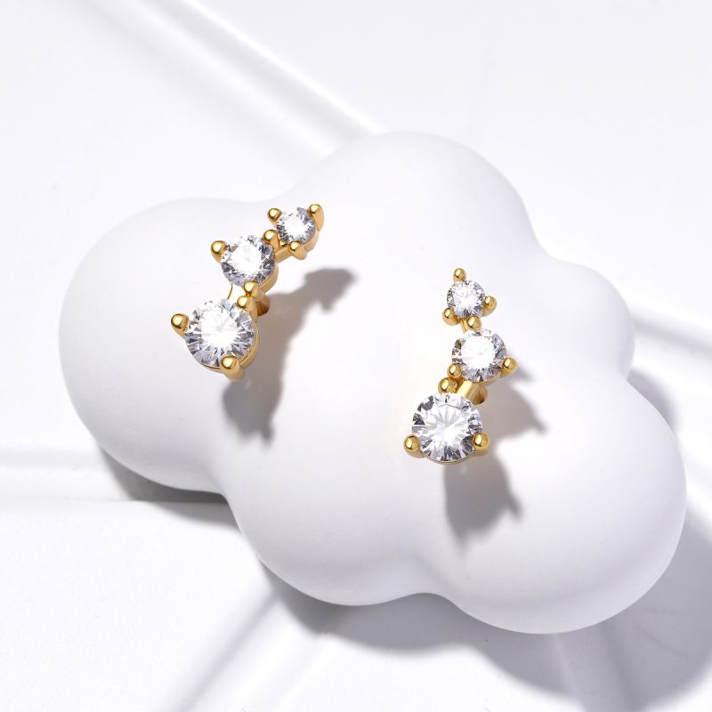 Pendientes De Tres Piedras