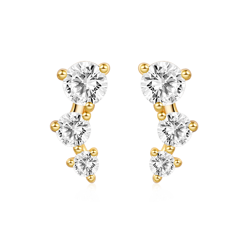 Pendientes De Tres Piedras