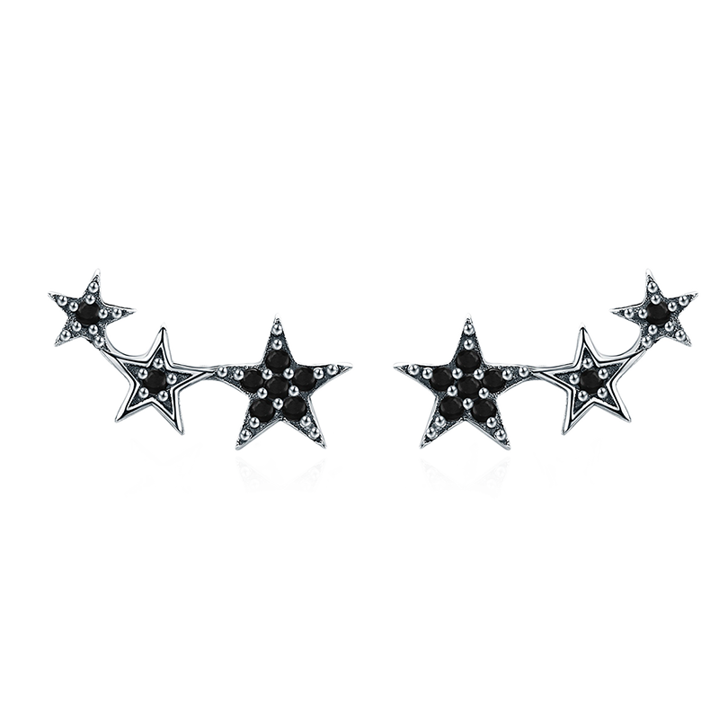 Pendientes Estrella Negra