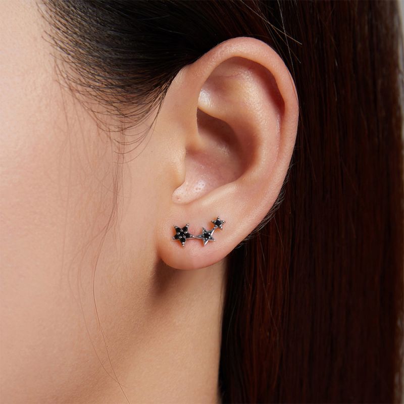 Pendientes Estrella Negra