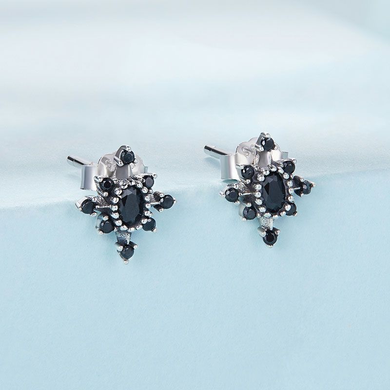 Pendientes Estrella Negra