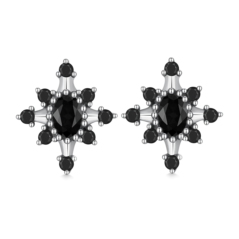 Pendientes Estrella Negra
