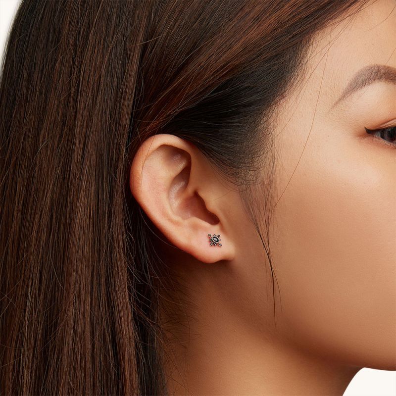 Pendientes Estrella Negra