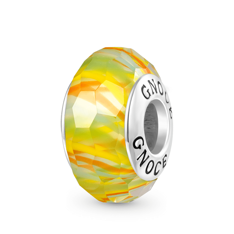 Colgante Murano Amarillo Ondulado