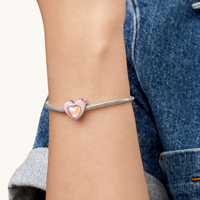 Colgante Corazón Rosa