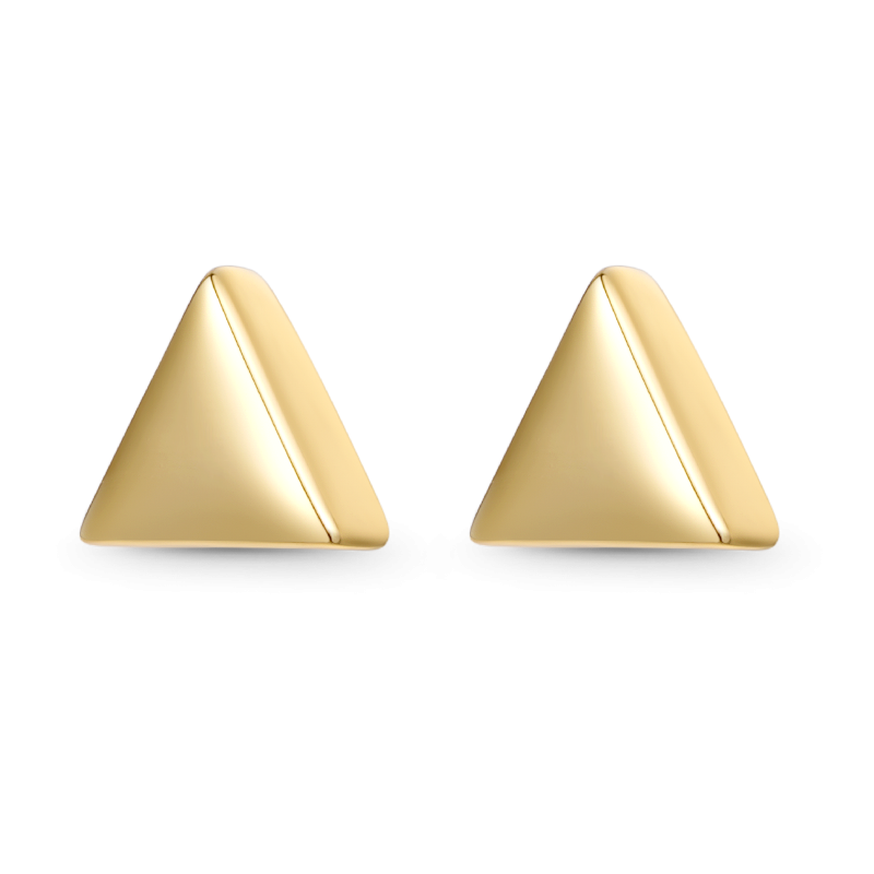 Pendientes Triangulares de Oro