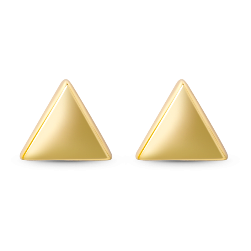 Pendientes Triangulares de Oro