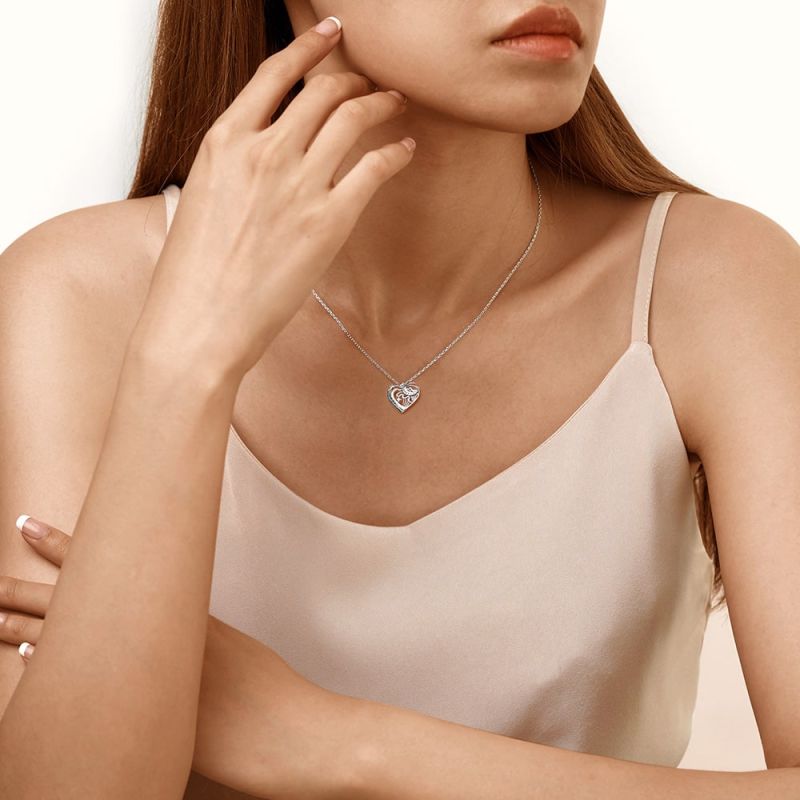 Collar Luna Corazón Amor