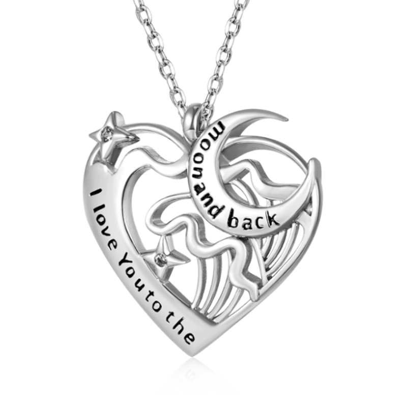 Collar Luna Corazón Amor