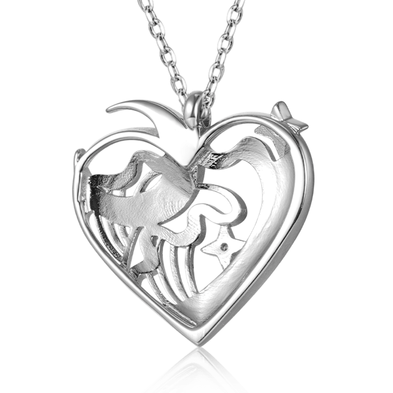 Collar Luna Corazón Amor