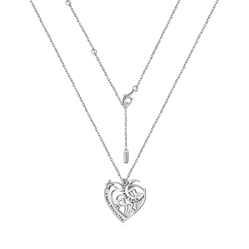 Collar Luna Corazón Amor