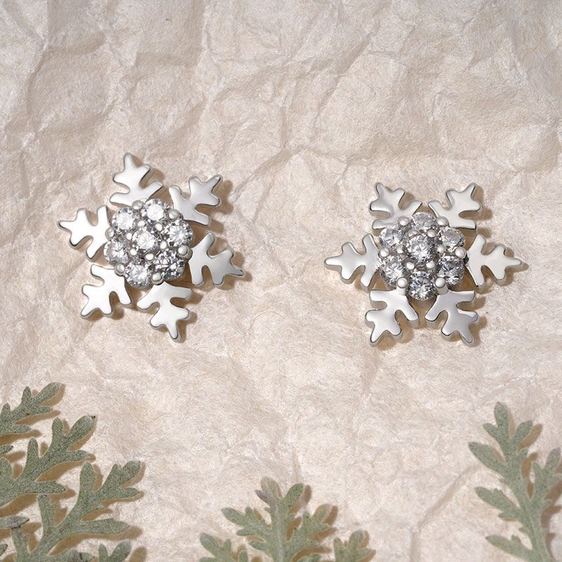 Pendientes Copo De Nieve