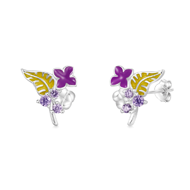 Pendientes Lila