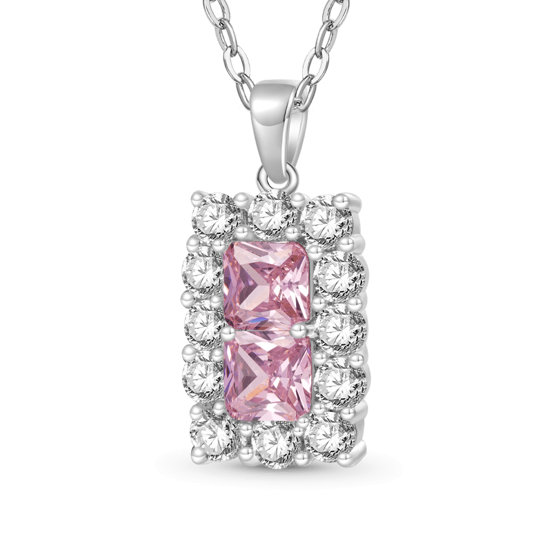 Collar de Piedras de Nacimiento Cuadradas