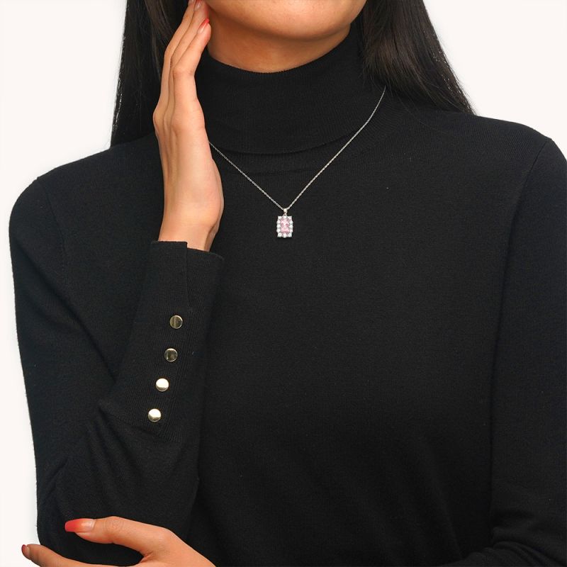 Collar de Piedras de Nacimiento Cuadradas