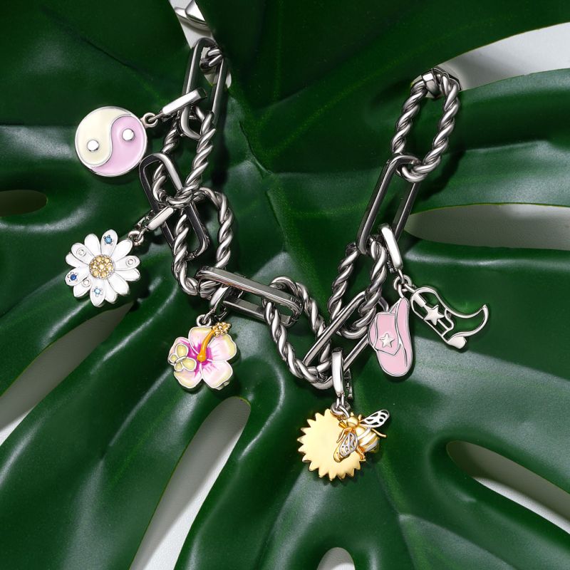 Pulsera Cadena de Eslabones Retorcidos