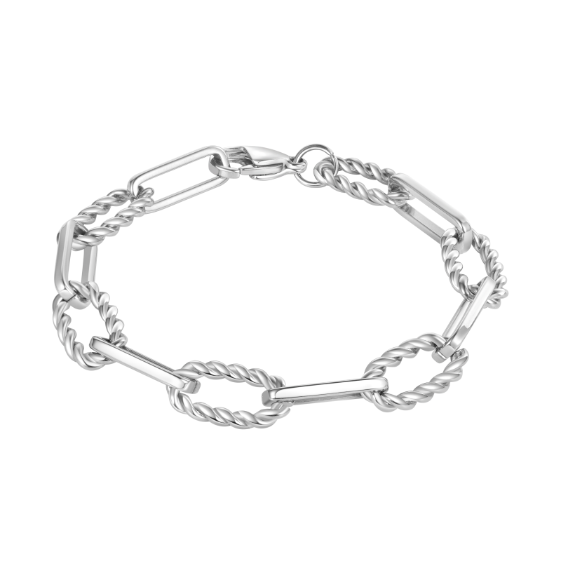 Pulsera Cadena de Eslabones Retorcidos