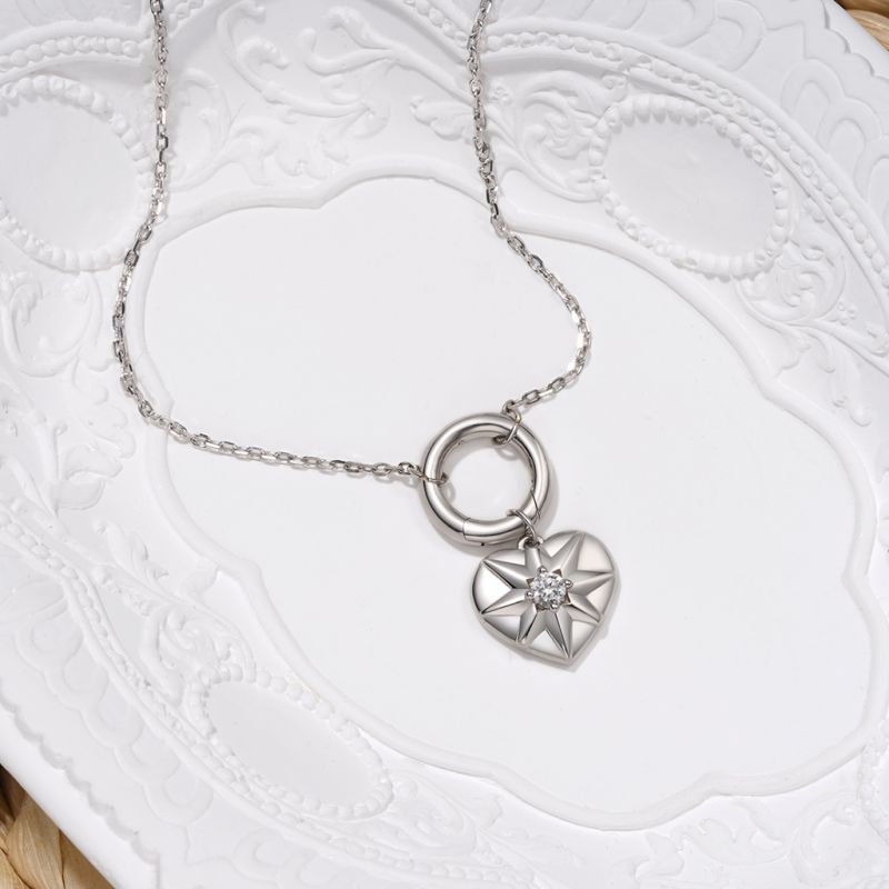 Collar Corazón Cierre Círculo