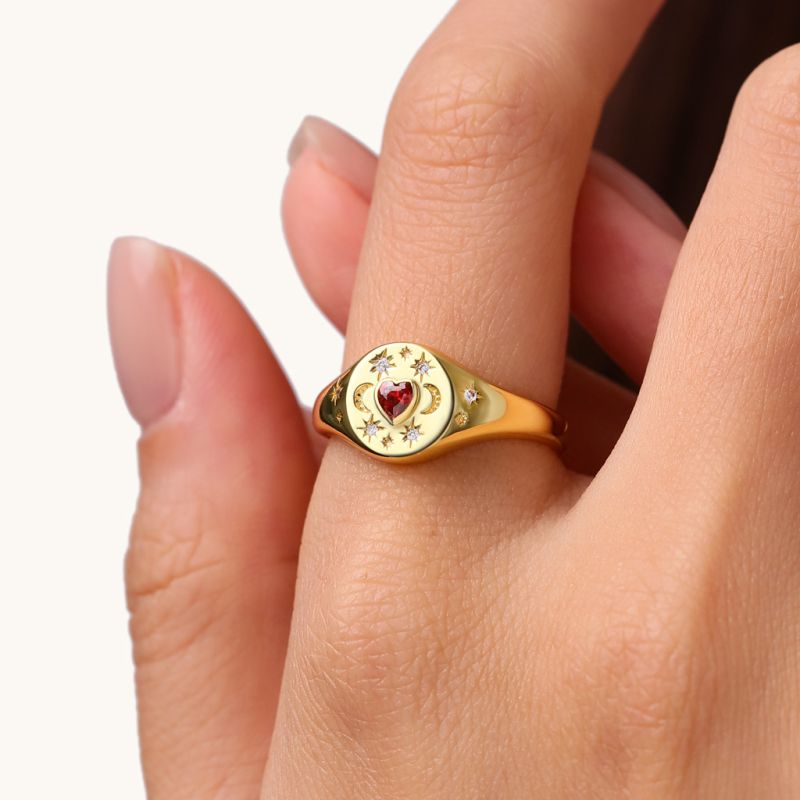 Anillo Corazón Vintage