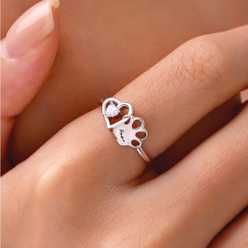 Anillo Grabable Amor Mascota