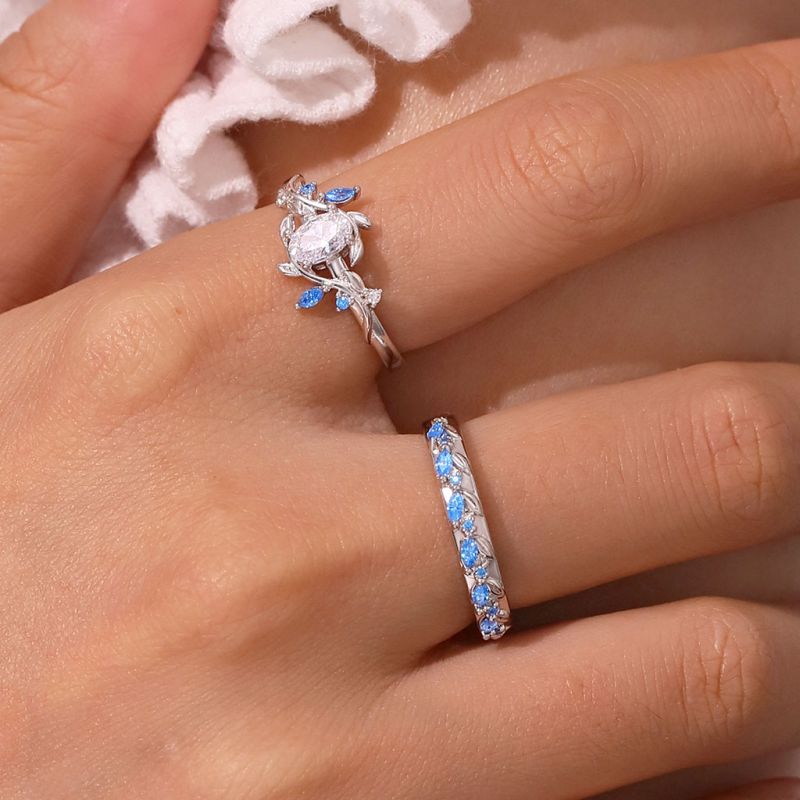 Anillo de Compromiso para Mujer Oval-cut Vine