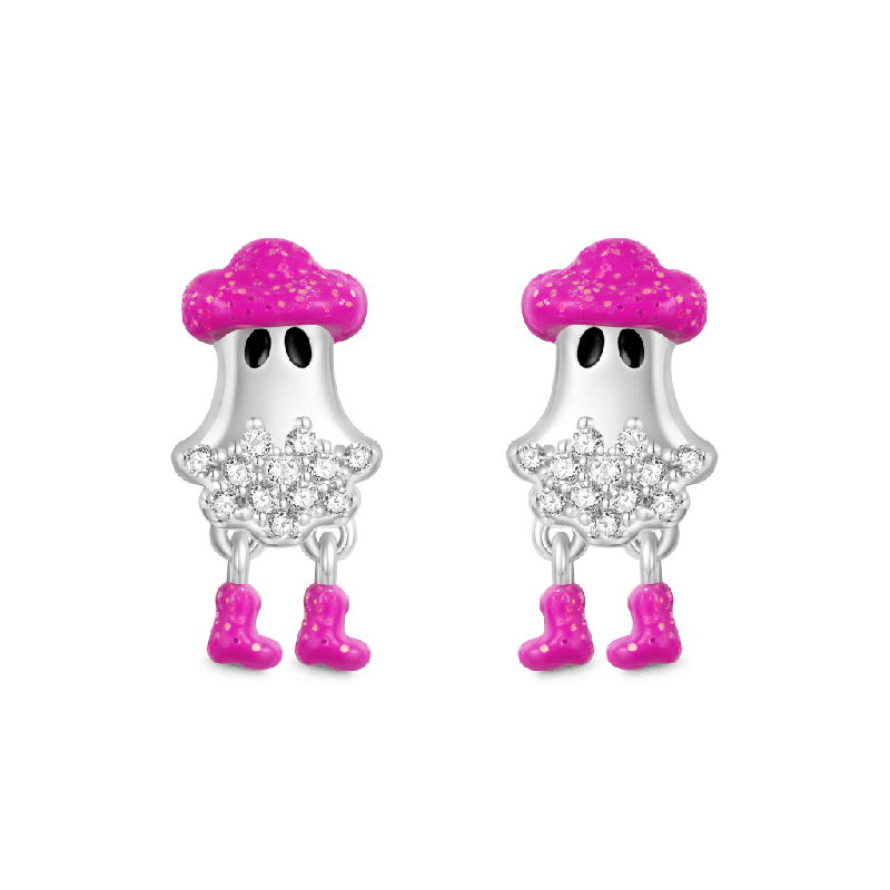 Aretes de Fantasma de Vaquero de Halloween