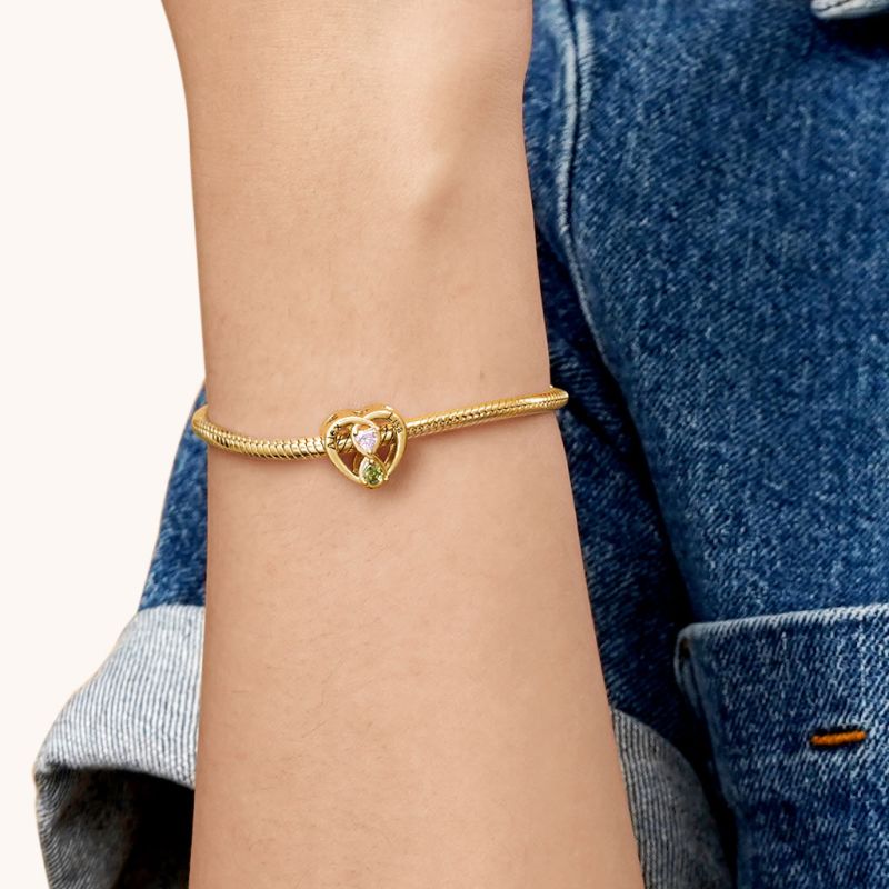 Charm Infinito Amor de Pareja Dorado